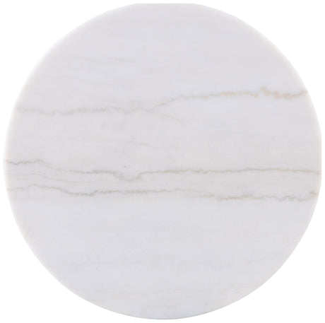 Jason Greige/White Marble Round Marble Top Coffee Table from Coaster - Luna Furniture