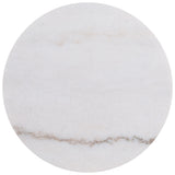 Jason White/Honey Brown Round Marble Top Side End Table from Coaster - Luna Furniture