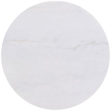 Jason White/Honey Brown Round Marble Top Coffee Table from Coaster - Luna Furniture