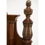 Villa Valencia® Classic Chestnut Eastern King Poster Bed from Michael Amini - Luna Furniture