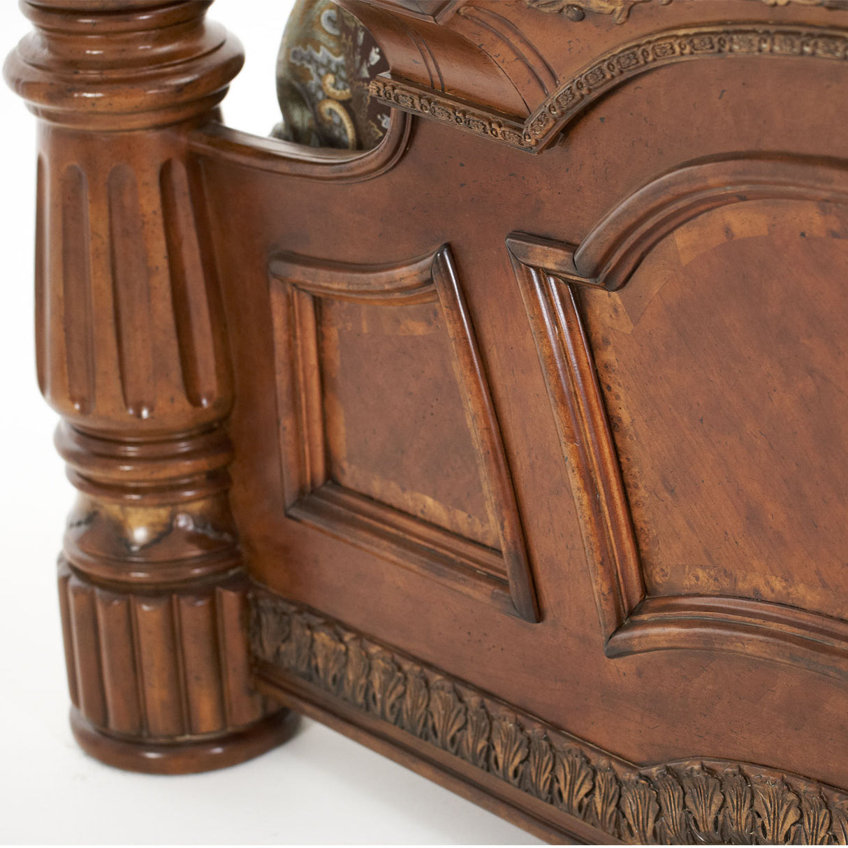 Villa Valencia® Classic Chestnut Eastern King Poster Bed from Michael Amini - Luna Furniture