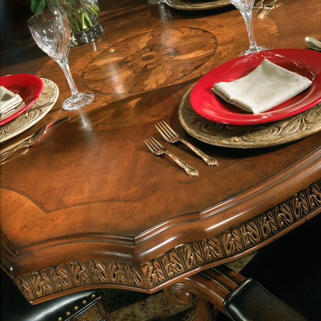 Villa Valencia Classic Chestnut Rectangular Dining Table from Michael Amini - Luna Furniture