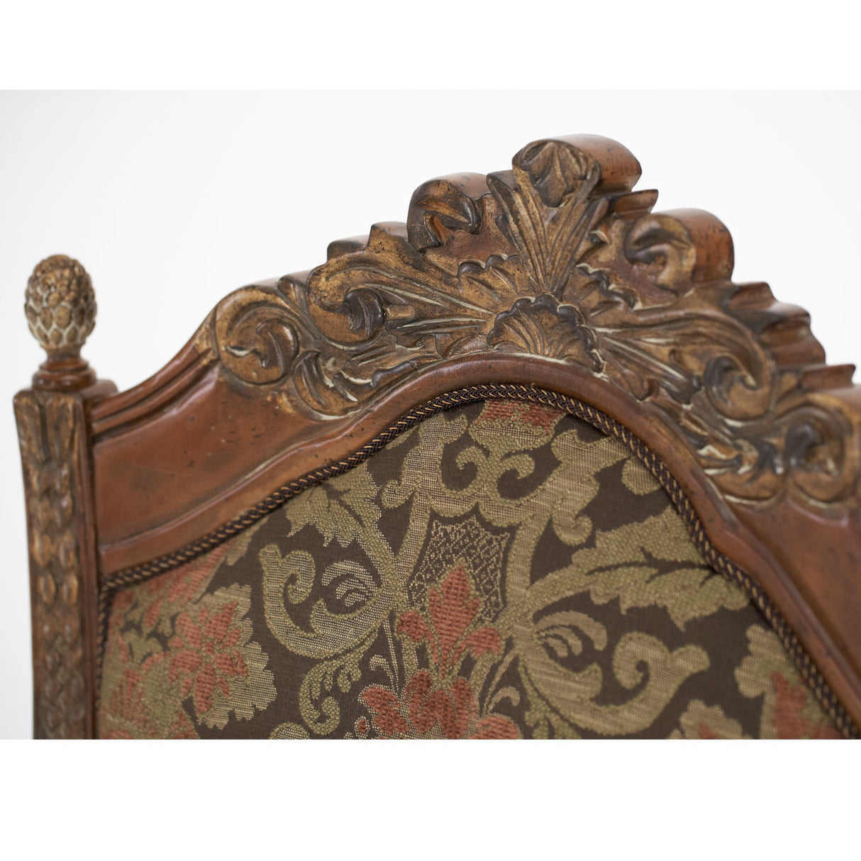 Villa Valencia Classic Chestnut Leather Dining Side Chair from Michael Amini - Luna Furniture