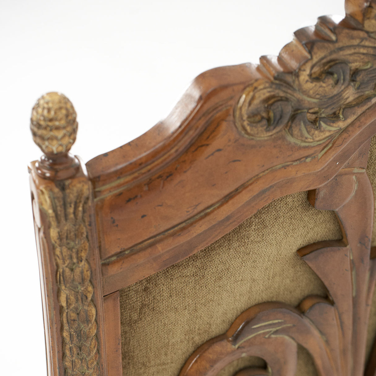 Villa Valencia Classic Chestnut Leather Dining Arm Chair from Michael Amini - Luna Furniture