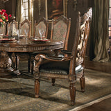 Villa Valencia Classic Chestnut Leather Dining Arm Chair from Michael Amini - Luna Furniture
