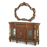 Villa Valencia Classic Chestnut Sideboard With Mirror from Michael Amini - Luna Furniture