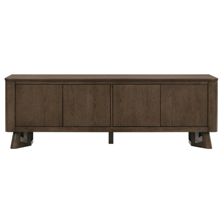 Trotter Brown 71-inch 4-Door Wood TV Stand Media Console from Coaster - Luna Furniture