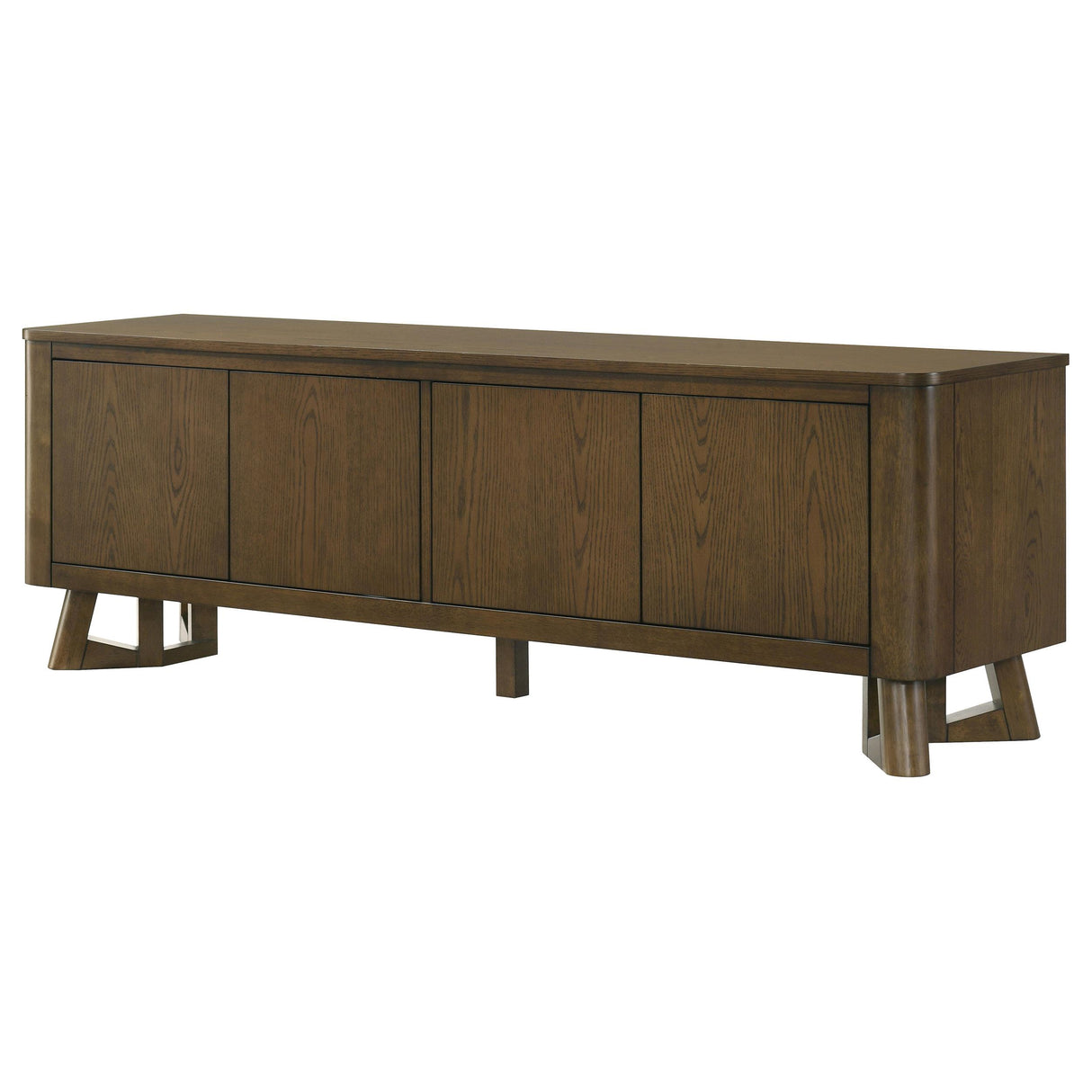 Trotter Brown 71-inch 4-Door Wood TV Stand Media Console from Coaster - Luna Furniture