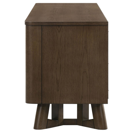 Trotter Brown 71-inch 4-Door Wood TV Stand Media Console from Coaster - Luna Furniture