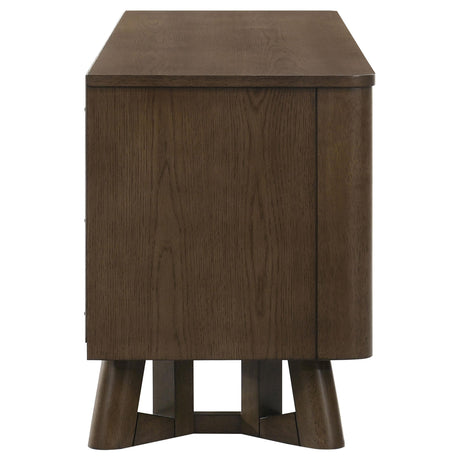 Trotter Brown 71-inch 4-Door Wood TV Stand Media Console from Coaster - Luna Furniture