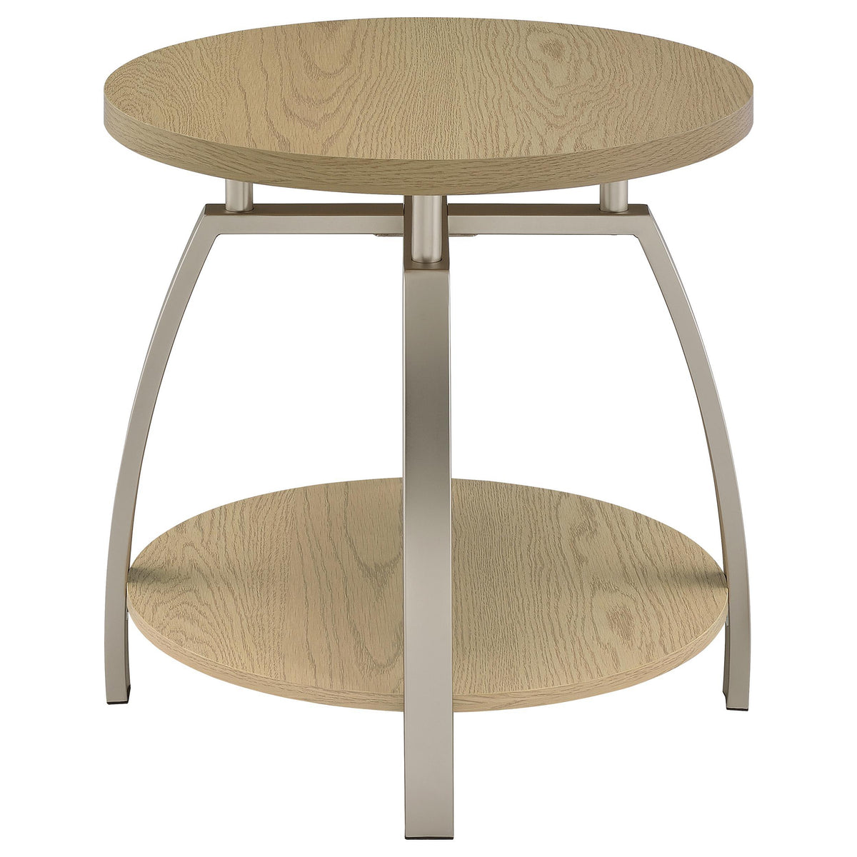 Dacre Greige 3-piece Round Coffee and End Table Set from Coaster - Luna Furniture
