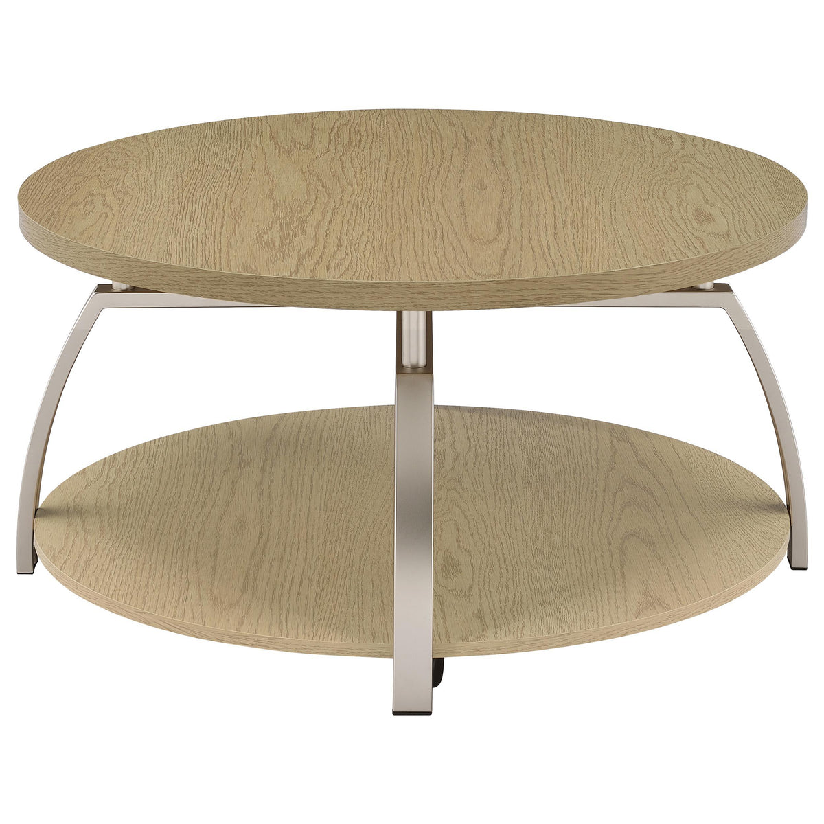 Dacre Greige 3-piece Round Coffee and End Table Set from Coaster - Luna Furniture