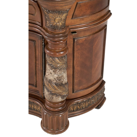 Villa Valencia Classic Chestnut Bedside Chest from Michael Amini - Luna Furniture