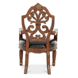 Villa Valencia Classic Chestnut Leather Desk Chair from Michael Amini - Luna Furniture