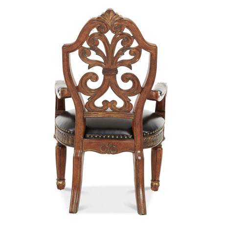 Villa Valencia Classic Chestnut Leather Desk Chair from Michael Amini - Luna Furniture