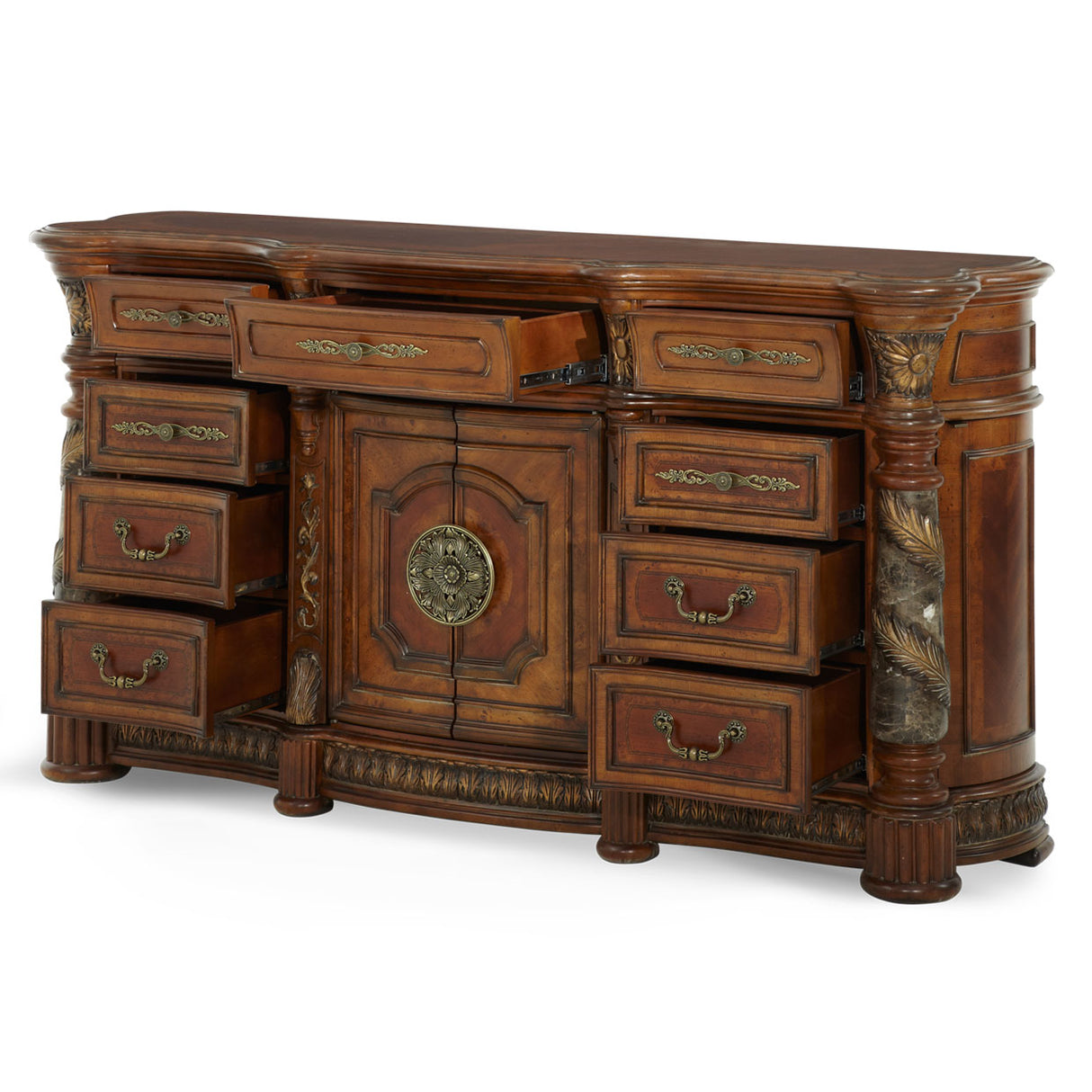 Villa Valencia Classic Chestnut Dresser from Michael Amini - Luna Furniture