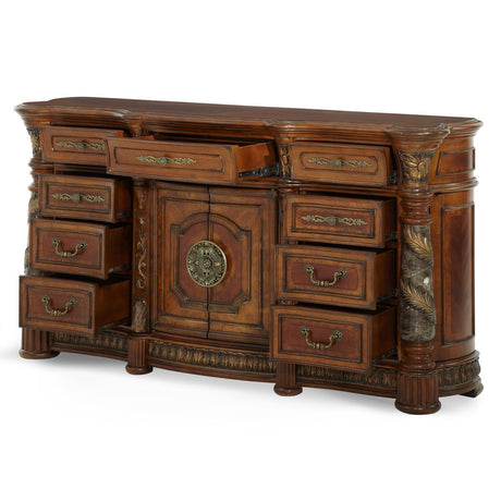 Villa Valencia Classic Chestnut Dresser from Michael Amini - Luna Furniture