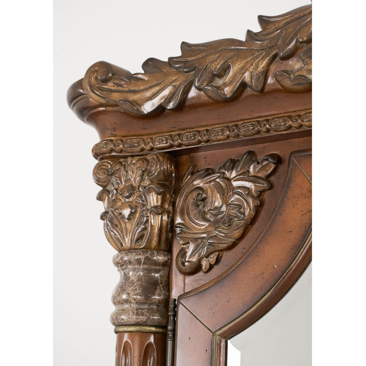 Villa Valencia Classic Chestnut Accent Floor Mirror from Michael Amini - Luna Furniture