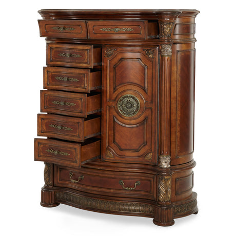 Villa Valencia Classic Chestnut Gentleman's Chest Classic Chestnut from Michael Amini - Luna Furniture