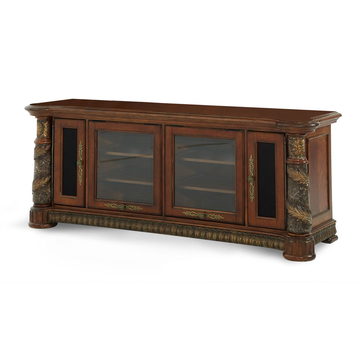 Villa Valencia Classic Chestnut Entertainment Base from Michael Amini - Luna Furniture