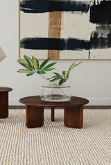 Dale Brown Round Solid Mango Wood Coffee Table from Coaster - Luna Furniture