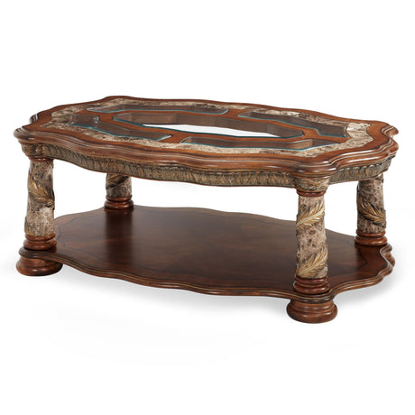 Villa Valencia Classic Chestnut Cocktail Table from Michael Amini - Luna Furniture