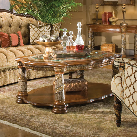 Villa Valencia Classic Chestnut Cocktail Table from Michael Amini - Luna Furniture