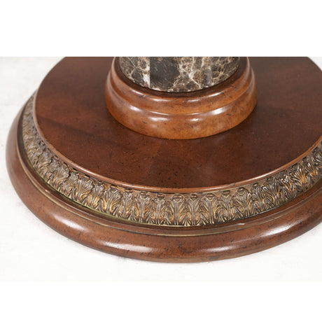 Villa Valencia Classic Chestnut Chairside Accent Table from Michael Amini - Luna Furniture