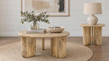 Dale Natural Mango 2-Piece Round Mango Wood Coffee and End Table Set from Coaster - Luna Furniture
