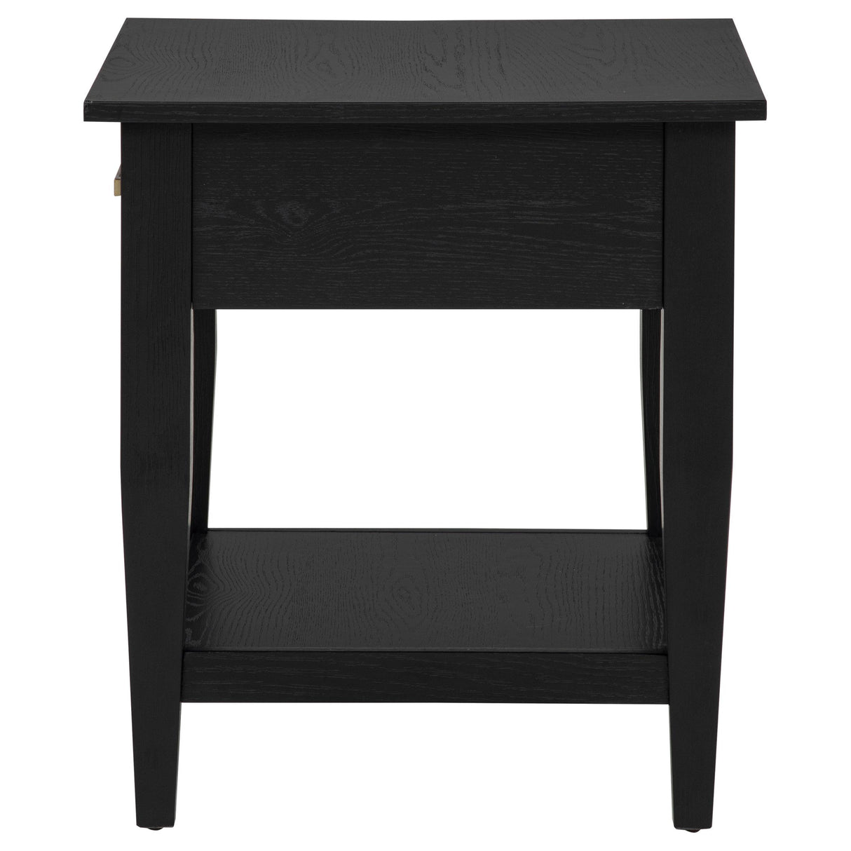 Lindenton Black 1-drawer Wood Occasional Side End Table from Coaster - Luna Furniture