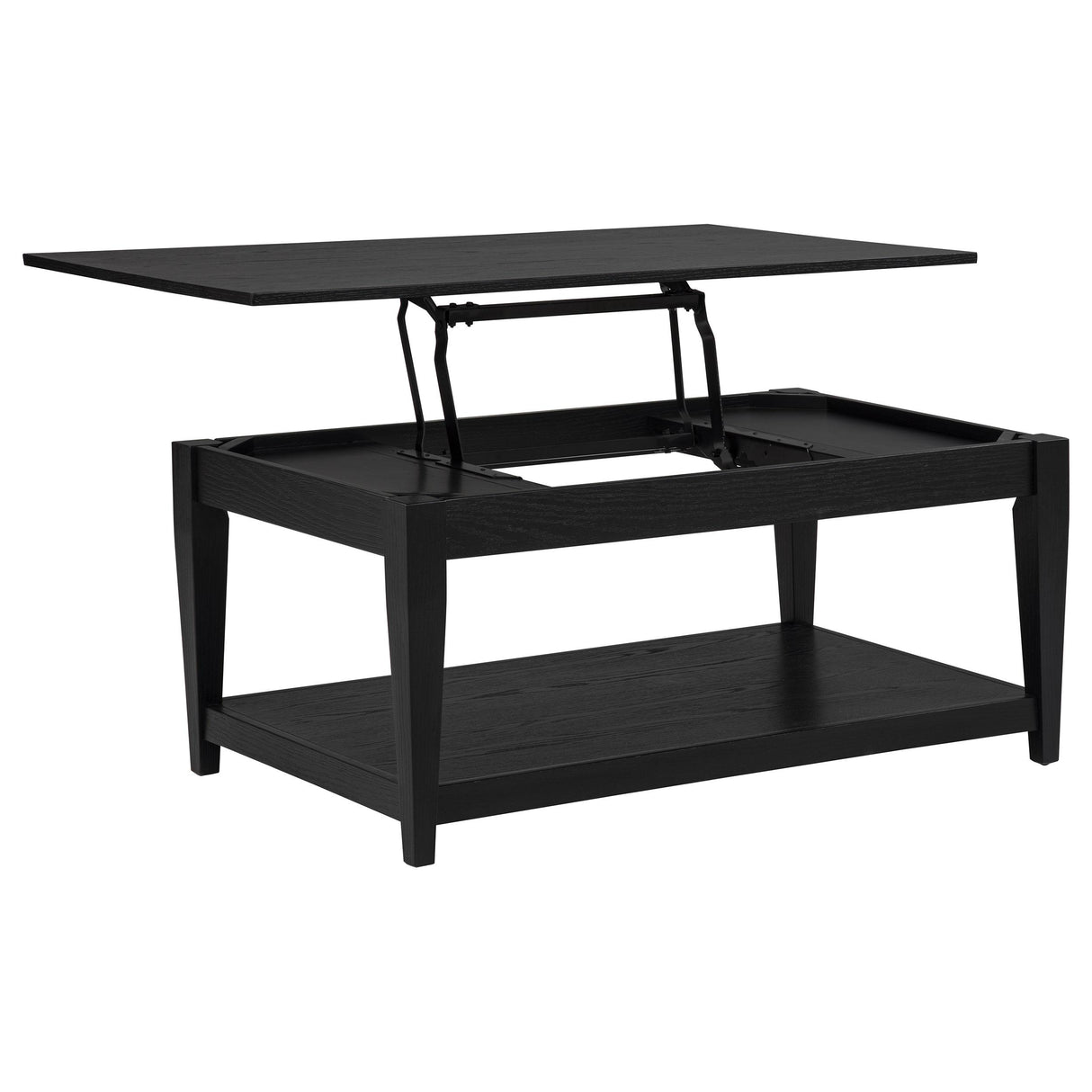 Lindenton Black 2-Piece Wood Lift-Top Coffee and End Table Set from Coaster - Luna Furniture
