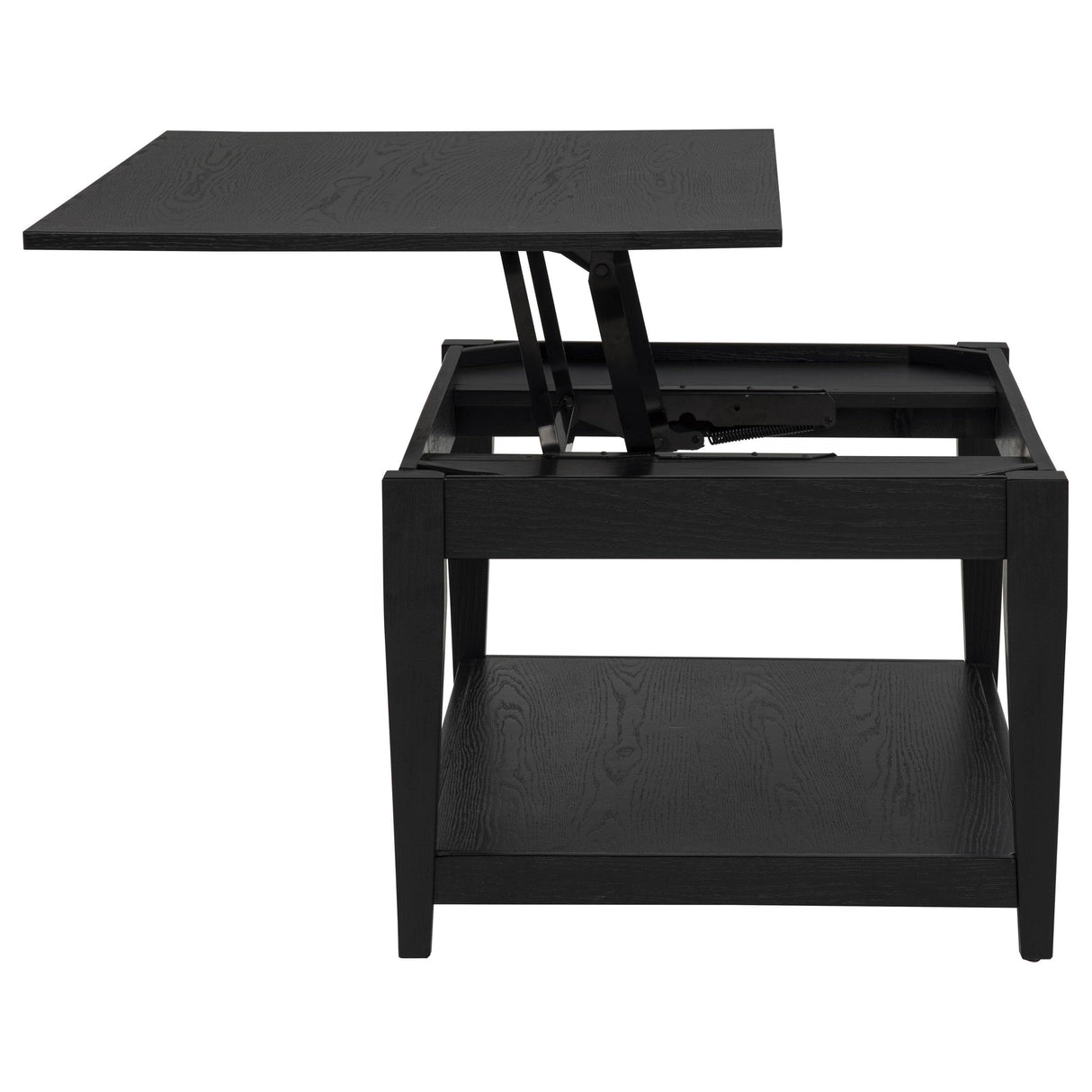 Lindenton Black 2-Piece Wood Lift-Top Coffee and End Table Set from Coaster - Luna Furniture