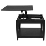 Lindenton Black 2-Piece Wood Lift-Top Coffee and End Table Set from Coaster - Luna Furniture