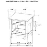 Lindenton Black 2-Piece Wood Lift-Top Coffee and End Table Set from Coaster - Luna Furniture