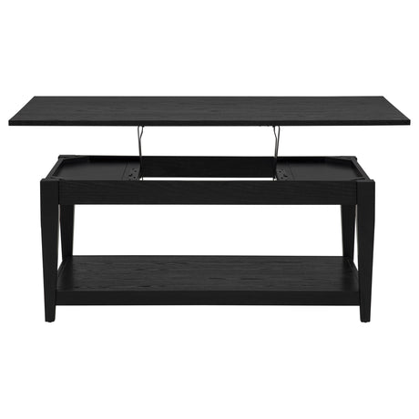 Lindenton Black Lift-Top Occasional Cocktail Coffee Table from Coaster - Luna Furniture