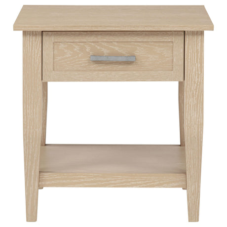 Lindenton Blonde 1-drawer Wood Occasional Side End Table from Coaster - Luna Furniture