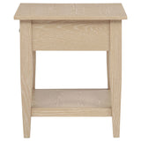 Lindenton Blonde 1-drawer Wood Occasional Side End Table from Coaster - Luna Furniture