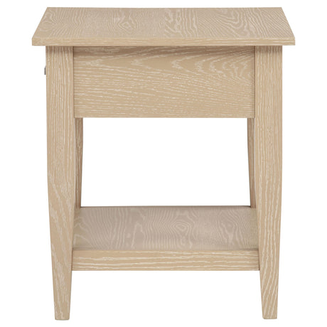Lindenton Blonde 1-drawer Wood Occasional Side End Table from Coaster - Luna Furniture