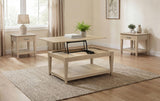 Lindenton Blonde 3-Piece Wood Lift-Top Coffee and End Table Set from Coaster - Luna Furniture