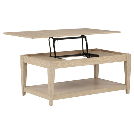 Lindenton Blonde Lift-Top Occasional Cocktail Coffee Table from Coaster - Luna Furniture