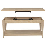 Lindenton Blonde Lift-Top Occasional Cocktail Coffee Table from Coaster - Luna Furniture