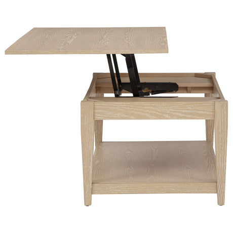 Lindenton Blonde Lift-Top Occasional Cocktail Coffee Table from Coaster - Luna Furniture