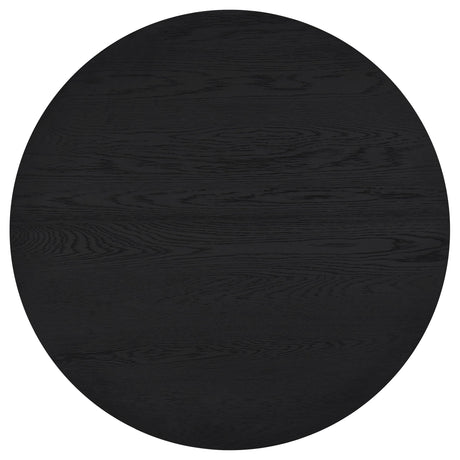 Sweeney Black 2-Piece Round Wood Occasional Nesting Table Set from Coaster - Luna Furniture