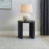 Sweeney Black 24-inch Round Wood Occasional Side End Table from Coaster - Luna Furniture