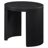 Sweeney Black 24-inch Round Wood Occasional Side End Table from Coaster - Luna Furniture
