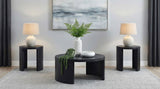 Sweeney Black 3-Piece Coffee and End Occasional Table Set from Coaster - Luna Furniture