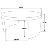Sweeney Black 3-Piece Coffee and End Occasional Table Set from Coaster - Luna Furniture