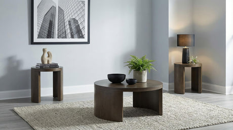 Sweeney Dark Walnut 3-Piece Coffee and End Occasional Table Set from Coaster - Luna Furniture