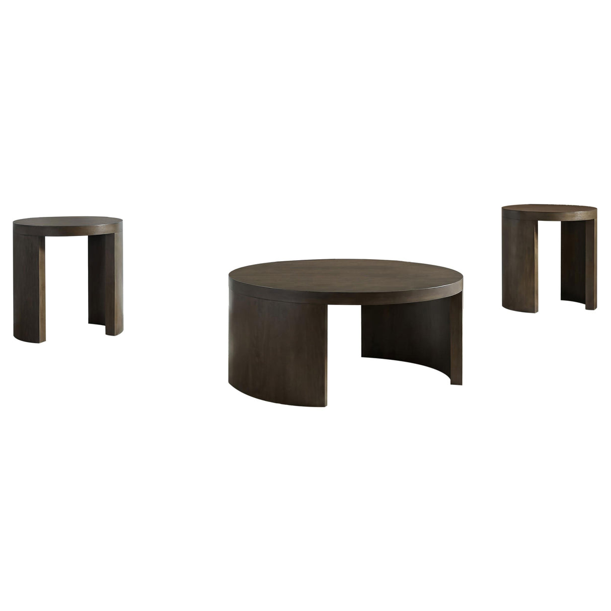 Sweeney Dark Walnut 3-Piece Coffee and End Occasional Table Set from Coaster - Luna Furniture