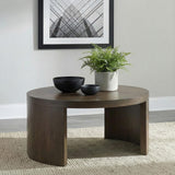 Sweeney Dark Walnut 39-inch Round Wood Occasional Cocktail Coffee Table from Coaster - Luna Furniture
